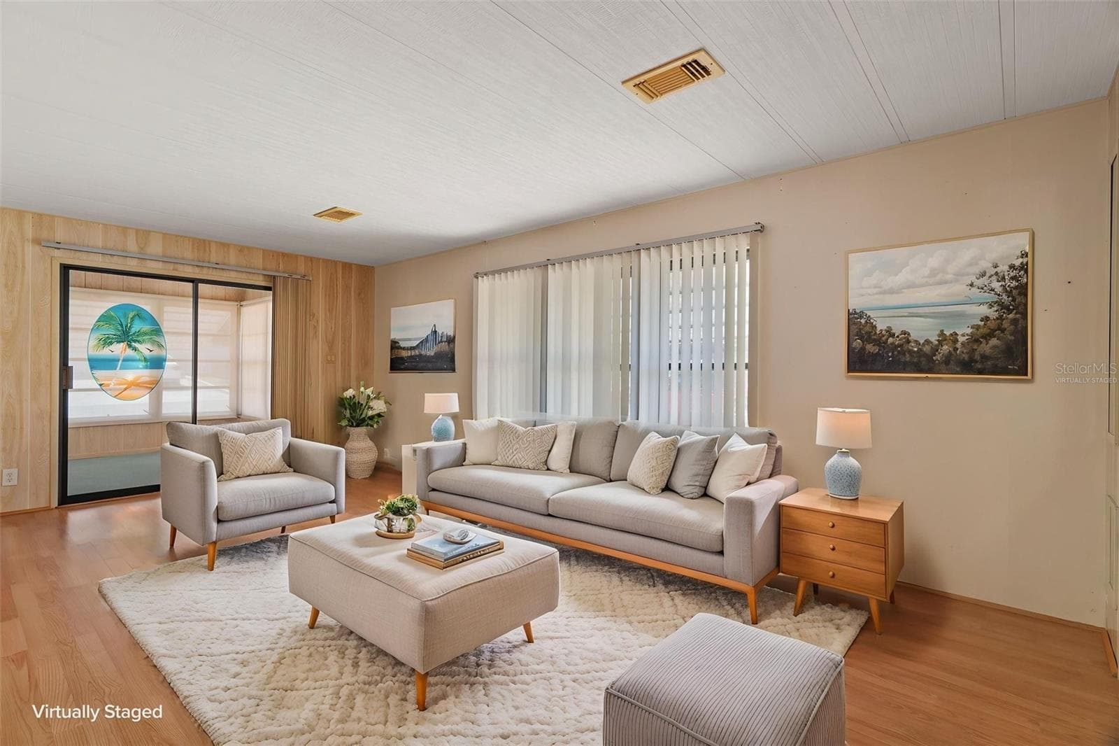 Living room-virtually staged. - 8489 FLEETWAY AVE, BROOKSVILLE