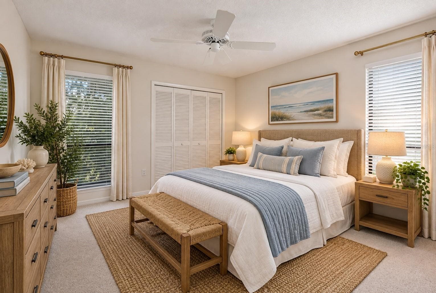 Virtual staging guest bedroom - 851 FAULKWOOD CT, SARASOTA