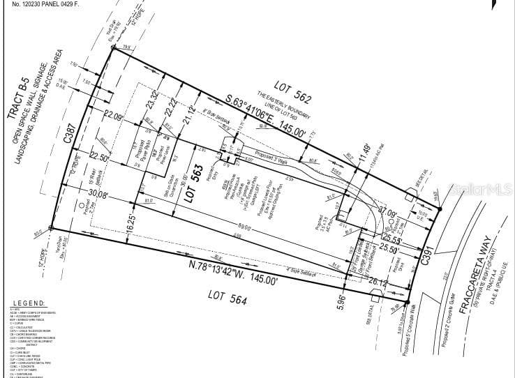 Plot Plan - 3819 FRACCARETA WAY, WESLEY CHAPEL