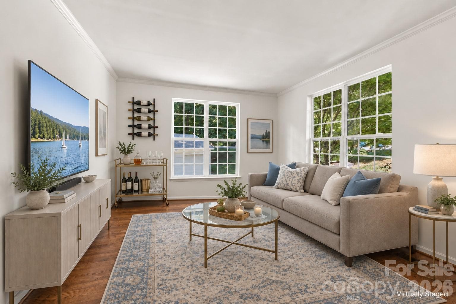 Formal living room staged - 3774 Gordon Road, Terrell