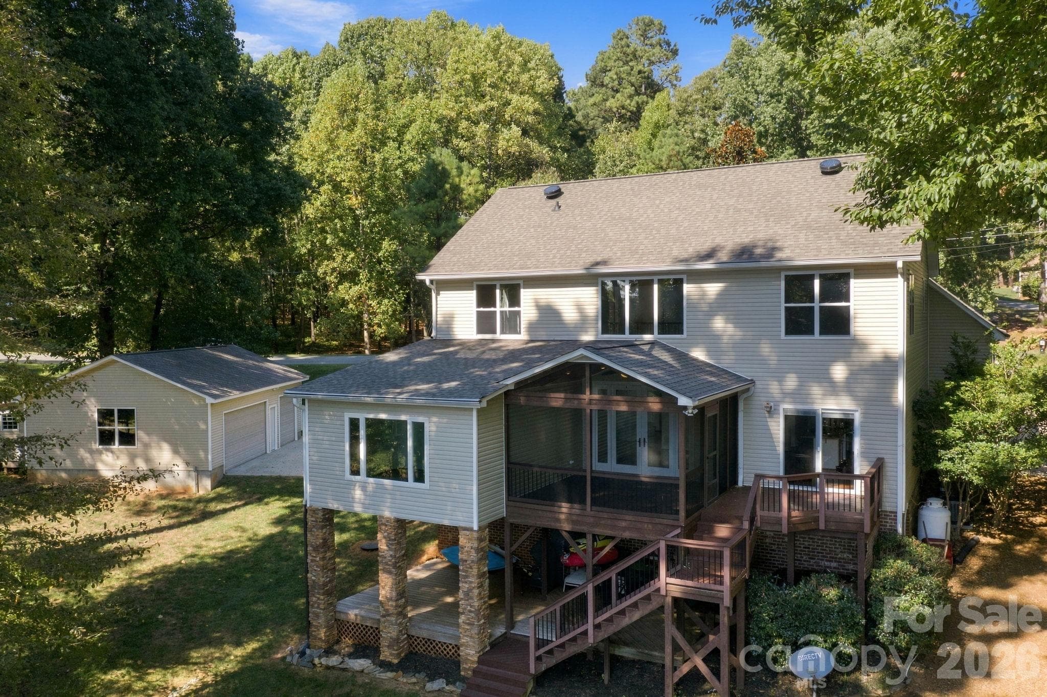 Rear house view - 3774 Gordon Road, Terrell