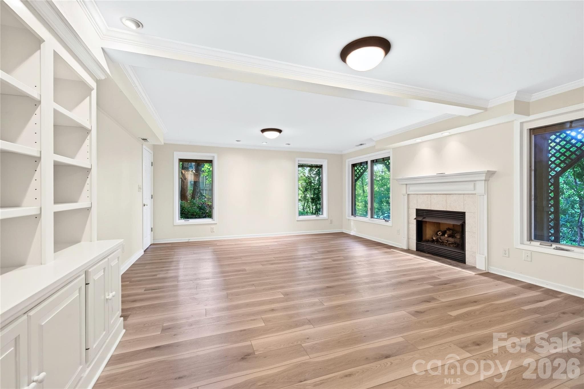 Lower level living room - 112 Rhododendron Avenue, Black Mountain