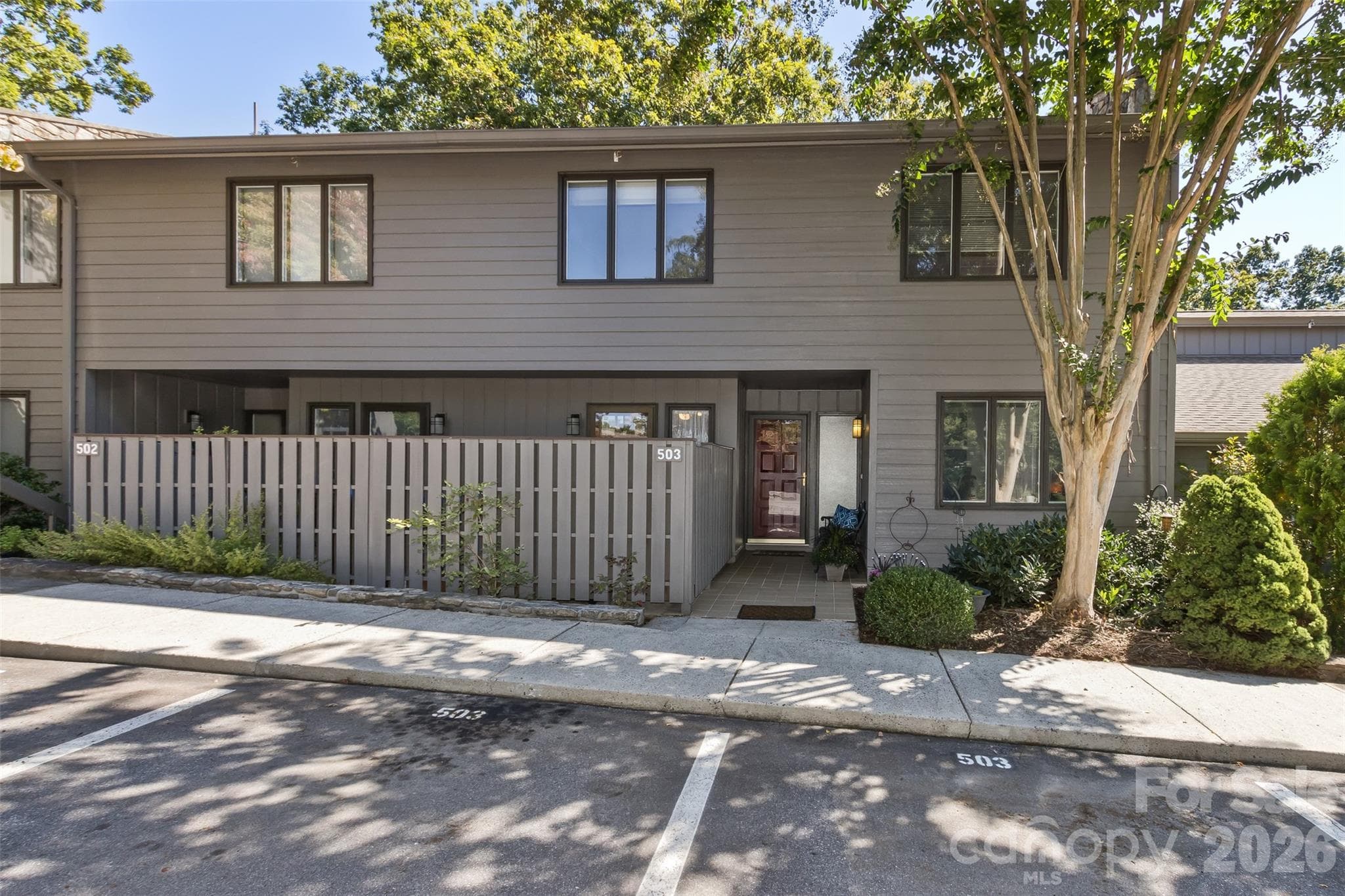 Gray exterior elevation for 503 Crowfields - 503 Crowfields Lane, Asheville