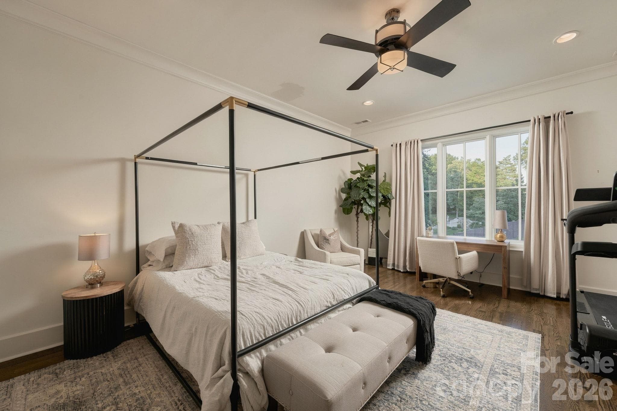 Bedroom 5 with ensuite bath and access to the upstairs front deck! - 21215 Senlac Lane, Cornelius