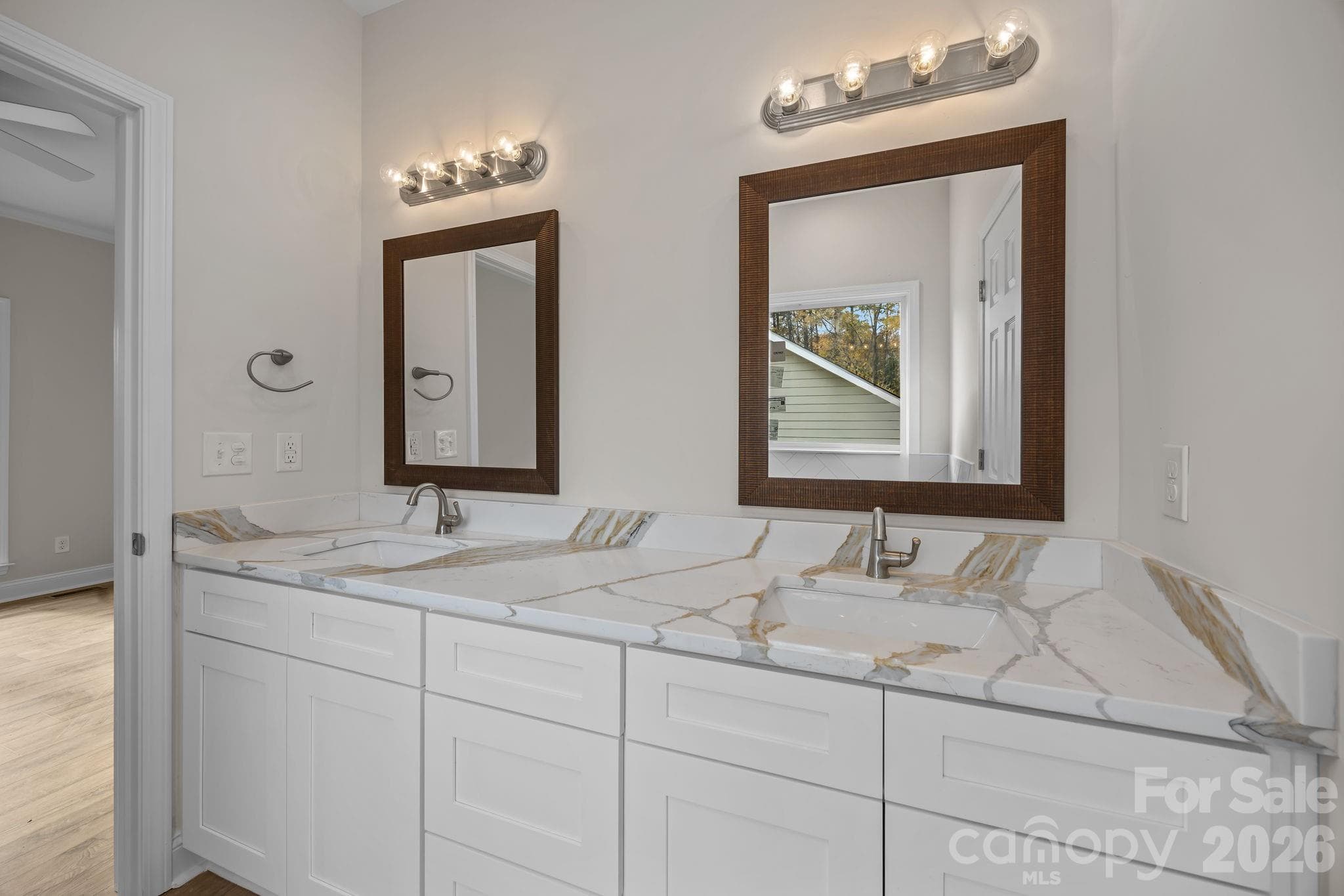 Primary bath with dual sinks - 1270 N Shaver Street, Salisbury