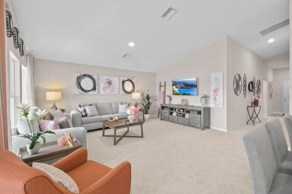 Open floor plan with lots of natural light.Photos are from previous listing. Home was staged - 5945 SLATE ROCK DR, LAKELAND