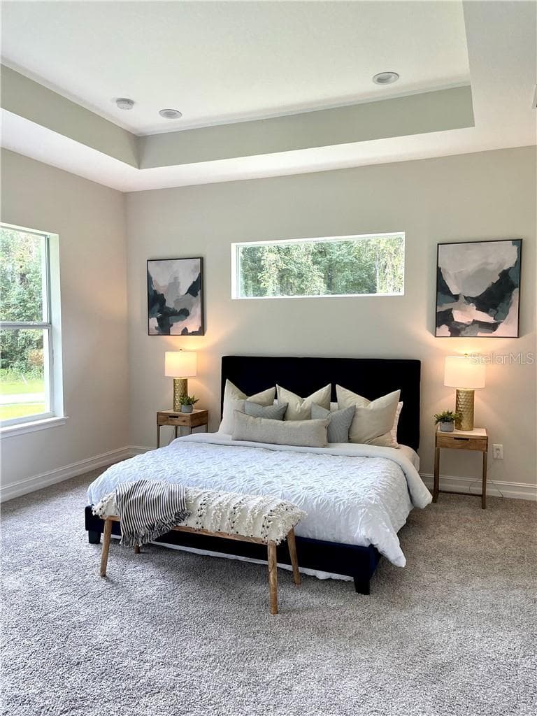 Venice model - primary bedroom virtually staged - 2324 W Aleuts DR, BEVERLYHILLS FL 34465, Beverly Hills
