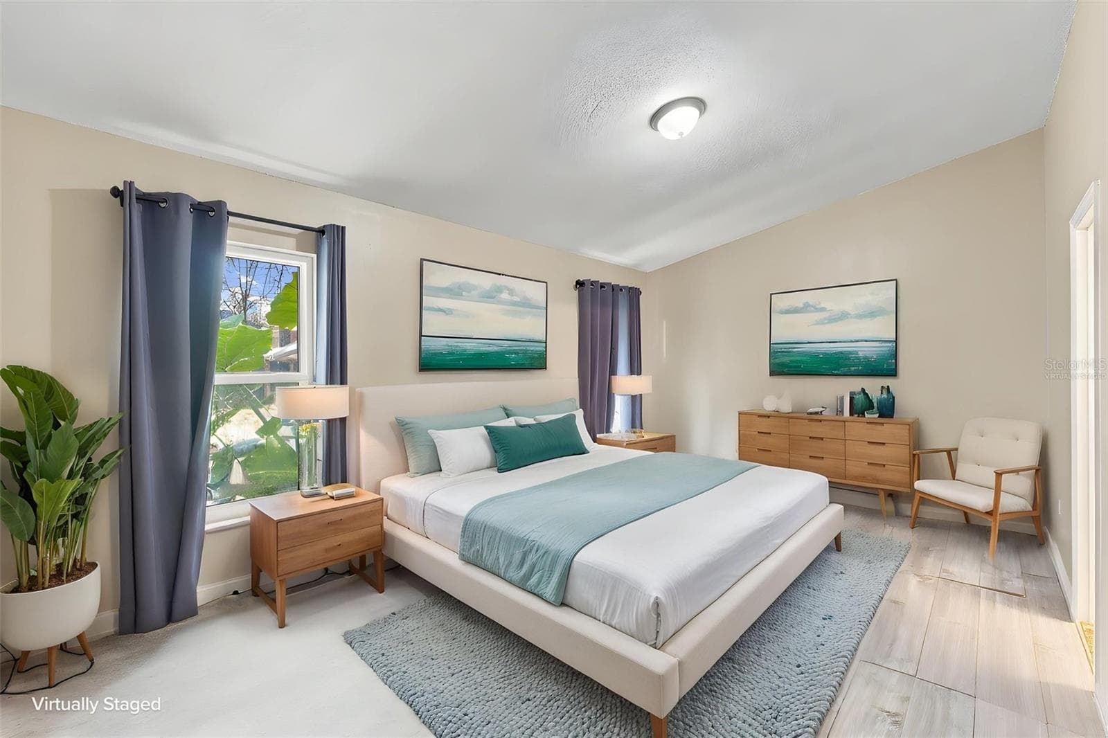 Primary Bedroom virtually staged - 2992 INCA CT, DELTONA