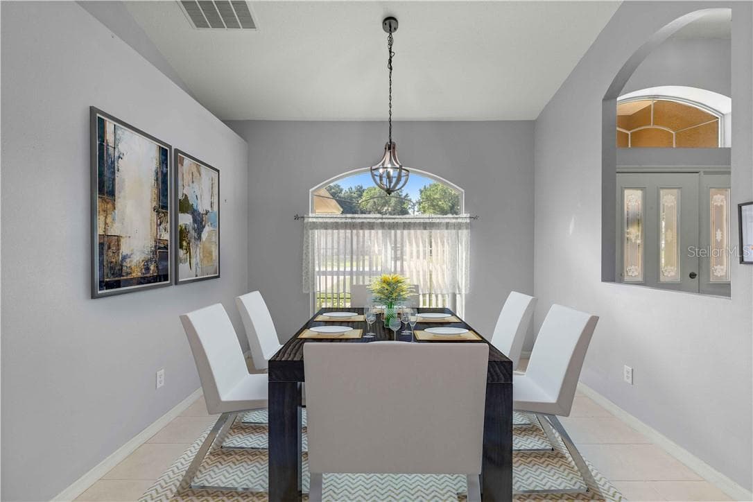 Dining Room-Virtually Staged - 10716 SW 53rd CIR, OCALA FL 34476, Ocala