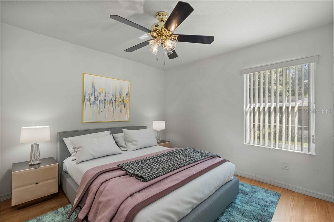 Guest Bedroom 1-Virtually Staged - 10716 SW 53rd CIR, OCALA FL 34476, Ocala