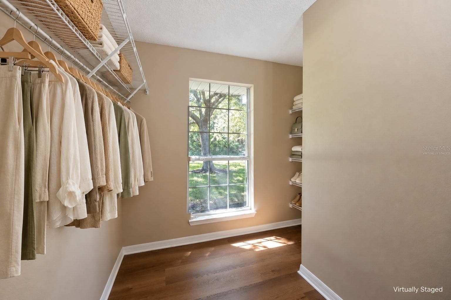 Virtually Staged Main Closet - 71 RANDOLPH DR, PALM COAST