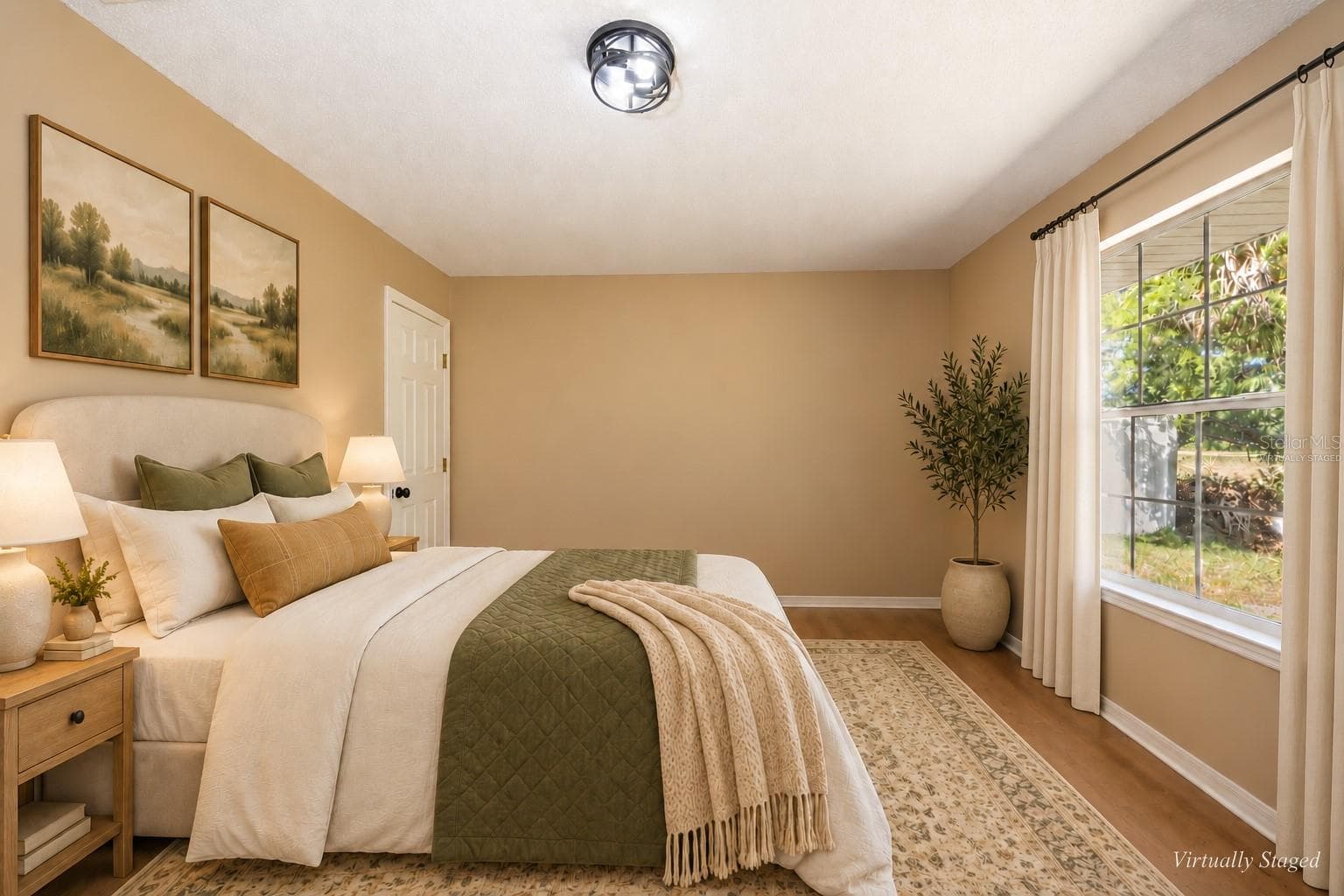 Virtually Staged Bedroom #2 - 71 RANDOLPH DR, PALM COAST