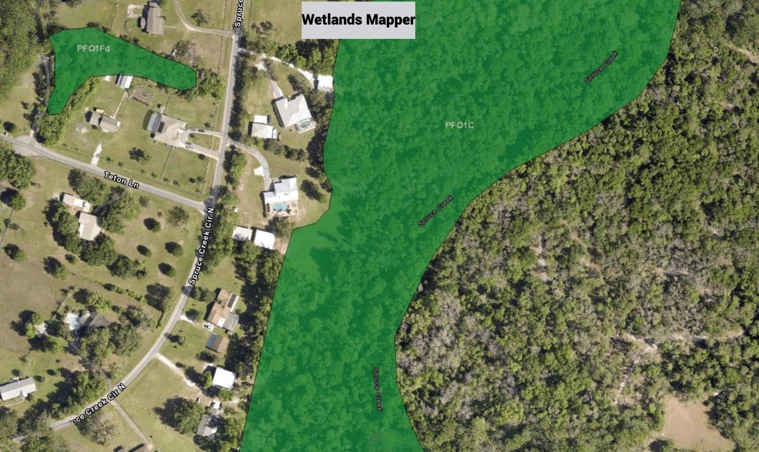 Wetlands Mapper - N SPRUCE CREEK CIR, PORT ORANGE