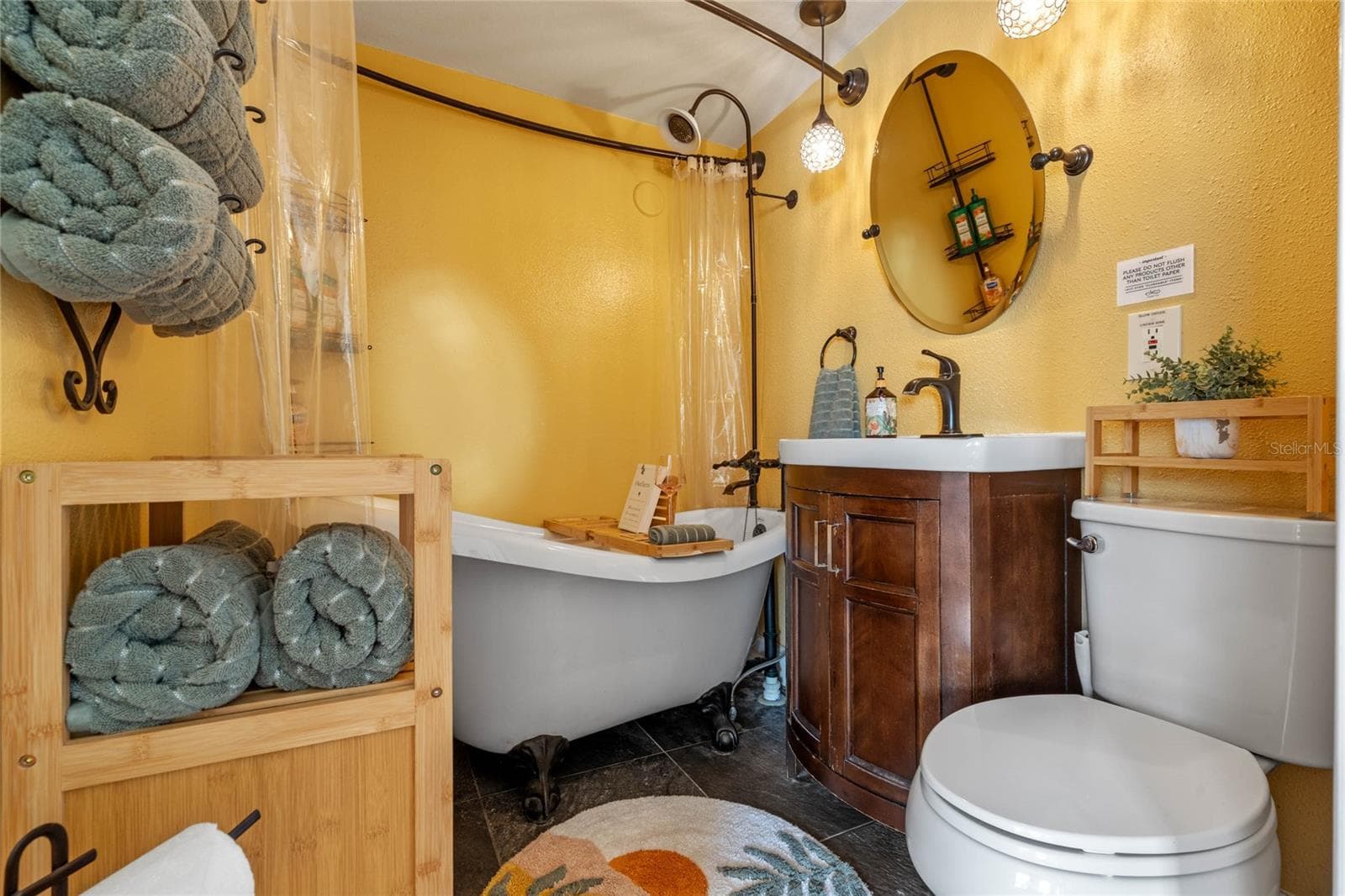 Bathroom with Clawfoot Tub and Shower - 305 S HIGHLAND ST, MOUNT DORA