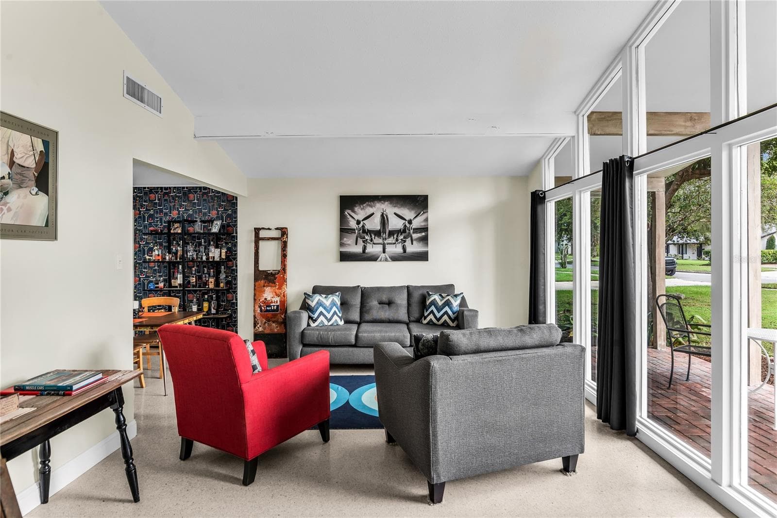 Living Room with NEW Picture Windows - 3400 NEPTUNE DR, ORLANDO