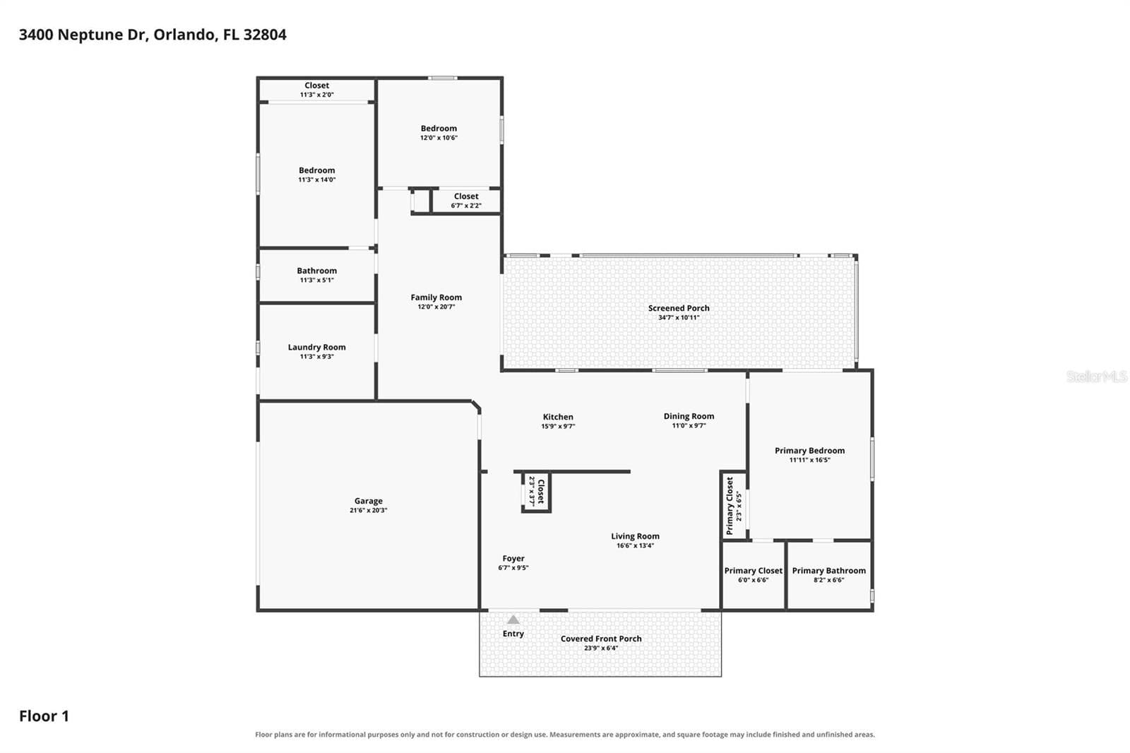 Single Family Residence at 3400 NEPTUNE DR, ORLANDO, photo 42 of 42