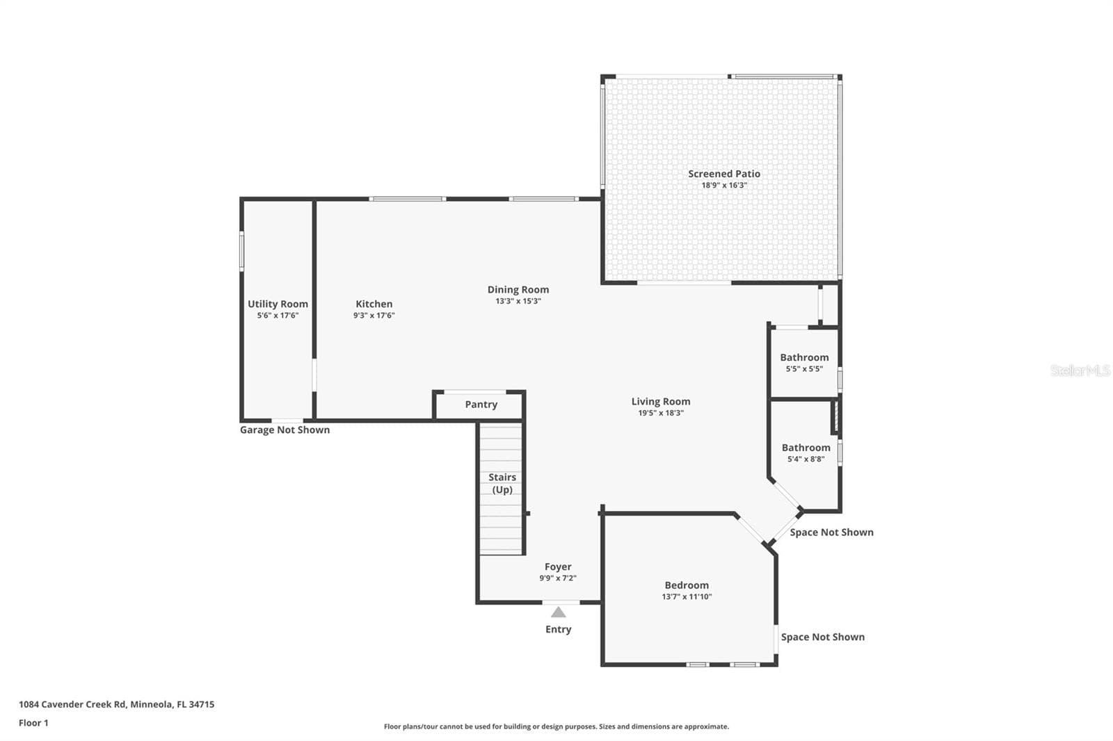 Floor Plan - 1st Floor - 1084 CAVENDER CREEK RD, MINNEOLA