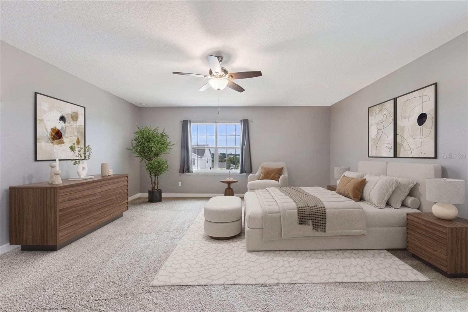 Virtual Stage Bedroom - 1084 CAVENDER CREEK RD, MINNEOLA