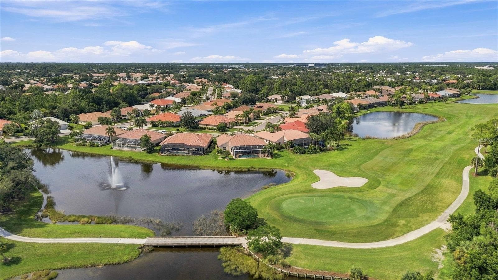 Golf Course Aerial - 737 MISTY PINE DR, VENICE