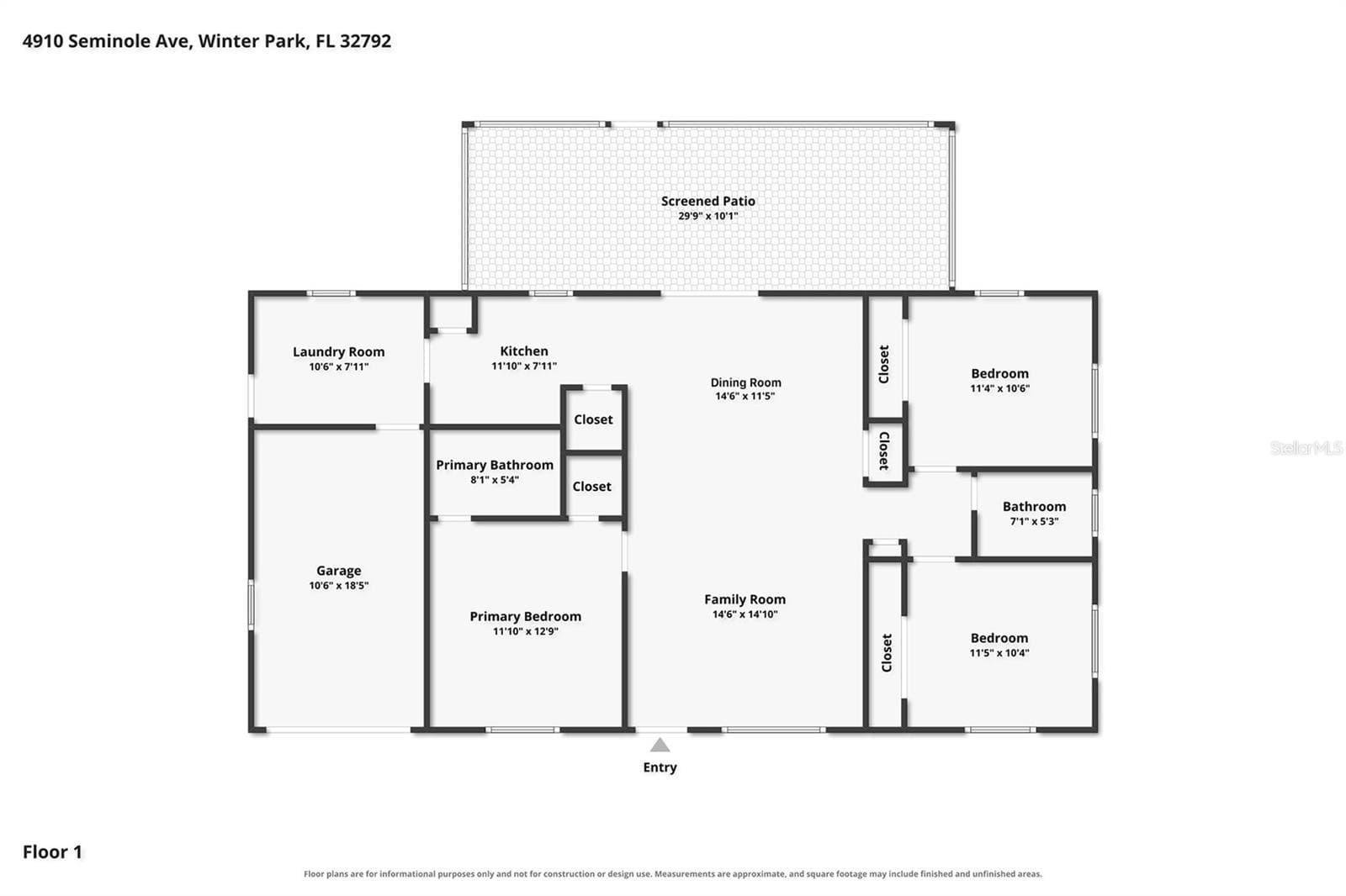 Floor Plan - 4910 SEMINOLE AVE, WINTER PARK