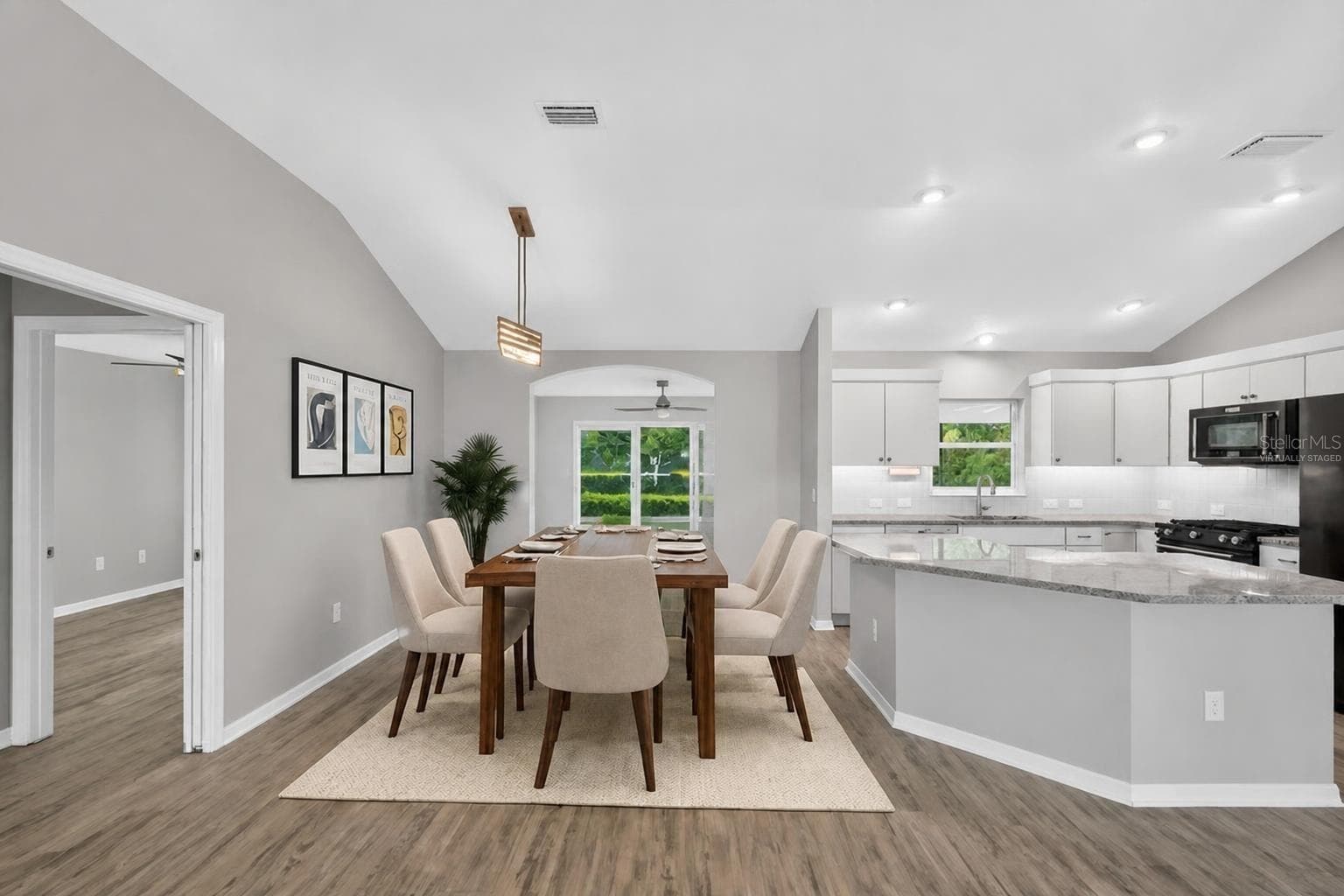 Kitchen and Dining Room-Virtually Staged - 3254 ZIPPERER WAY, THE VILLAGES