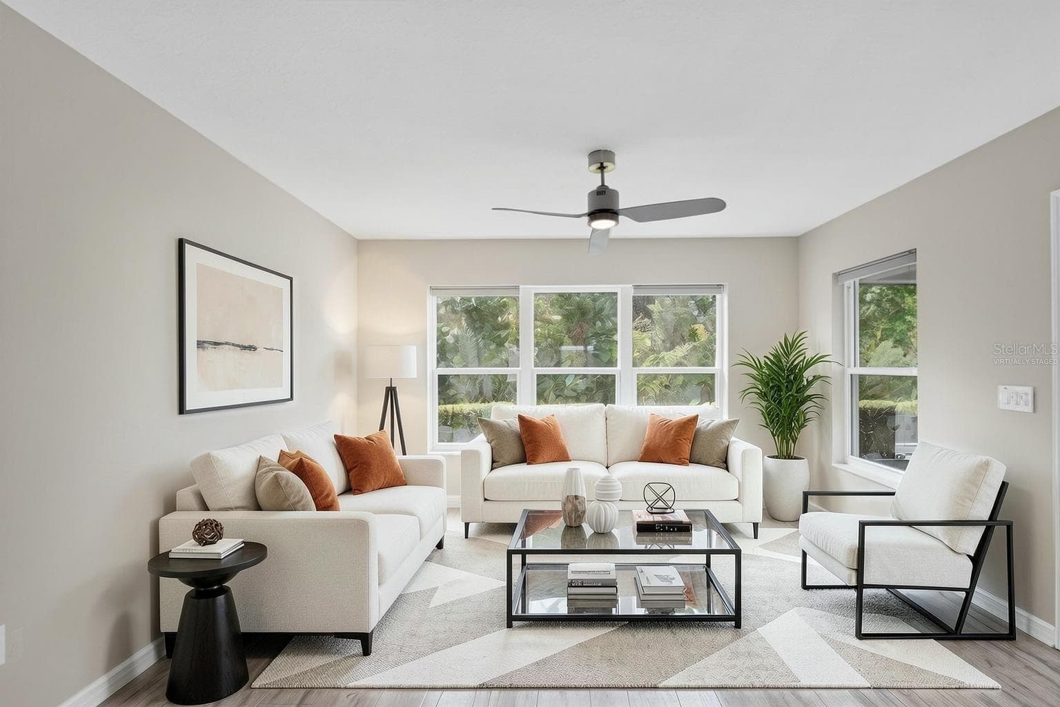 Florida Room with PRESERVE VIEWS-Virtually Staged - 3254 ZIPPERER WAY, THE VILLAGES