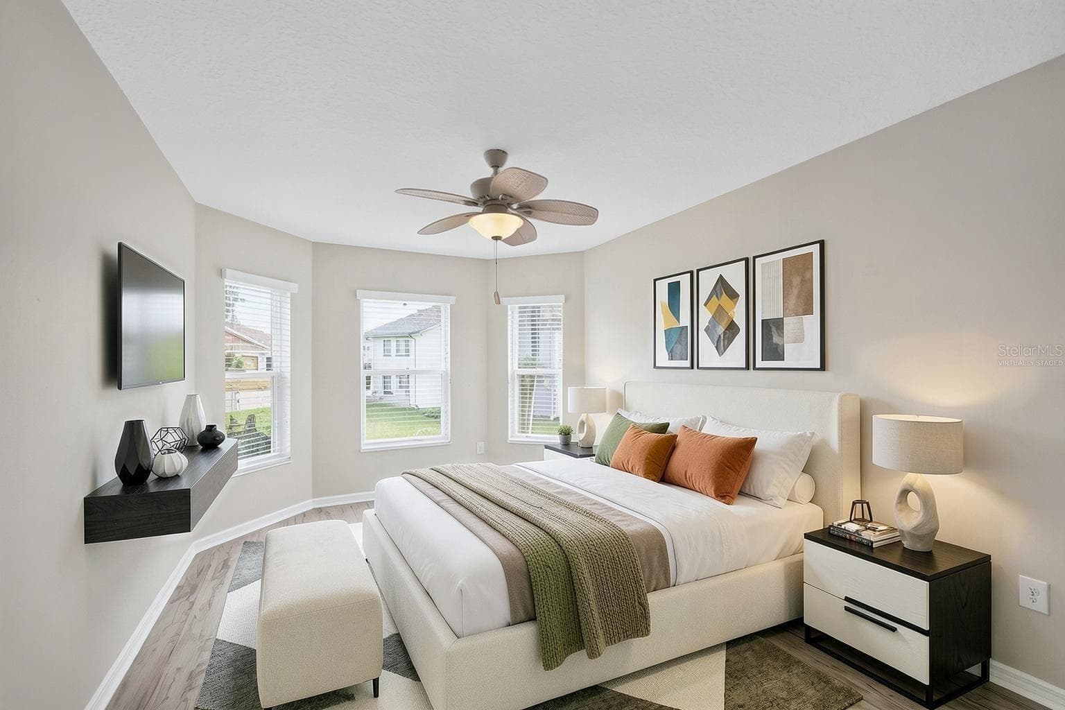 Second Bedroom-Virtually Staged - 3254 ZIPPERER WAY, THE VILLAGES