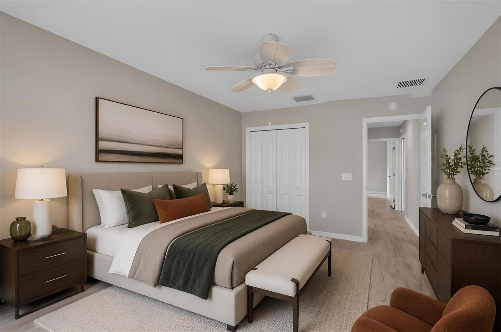 Second Bedroom-Virtually Staged - 3254 ZIPPERER WAY, THE VILLAGES