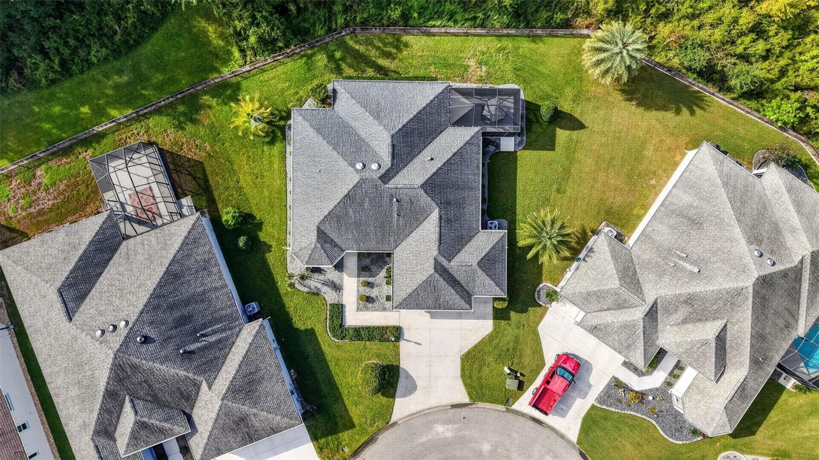 Aerial Front Elevation with PRESERVE VIEWS - 3254 ZIPPERER WAY, THE VILLAGES