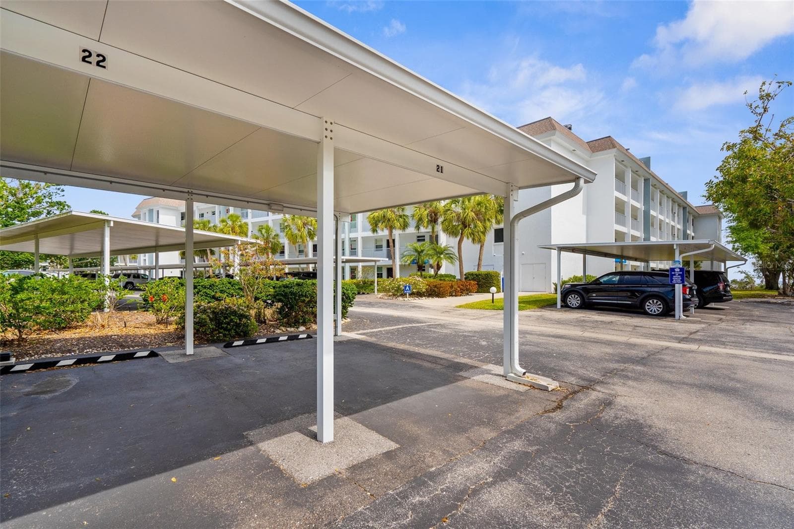 Lighted Assigned Parking for added safety - 600 SUTTON PL #101B, LONGBOAT KEY