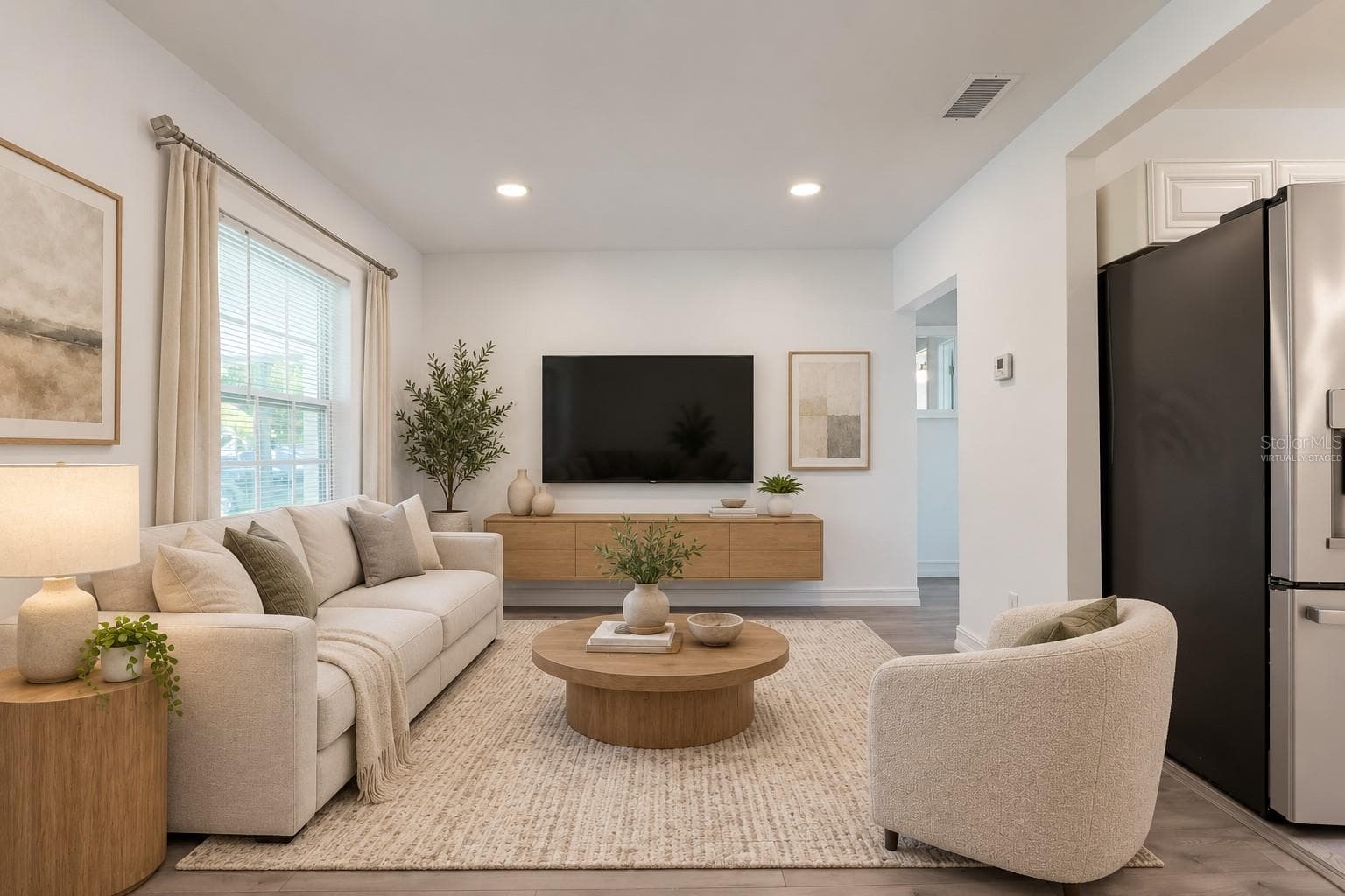 Living Room Area Virtually Staged - 526 E JESSUP AVE, LONGWOOD