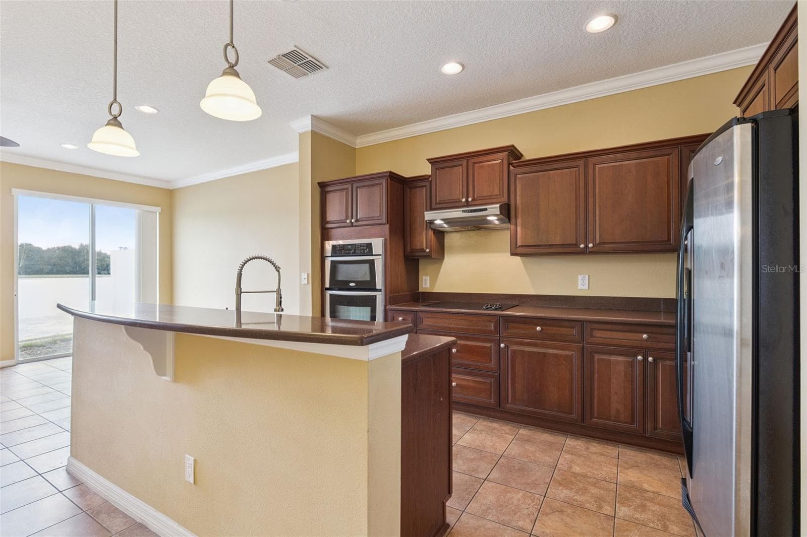 Kitchen with Lake View - 3853 GLIDING PL, SANFORD