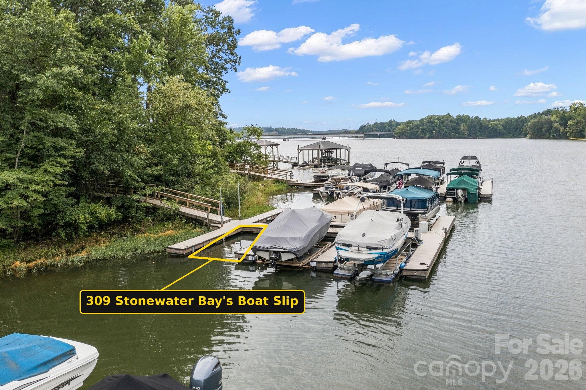 Deeded Boat Slip (Dock A) - 309 Stonewater Bay Lane, Mount Holly