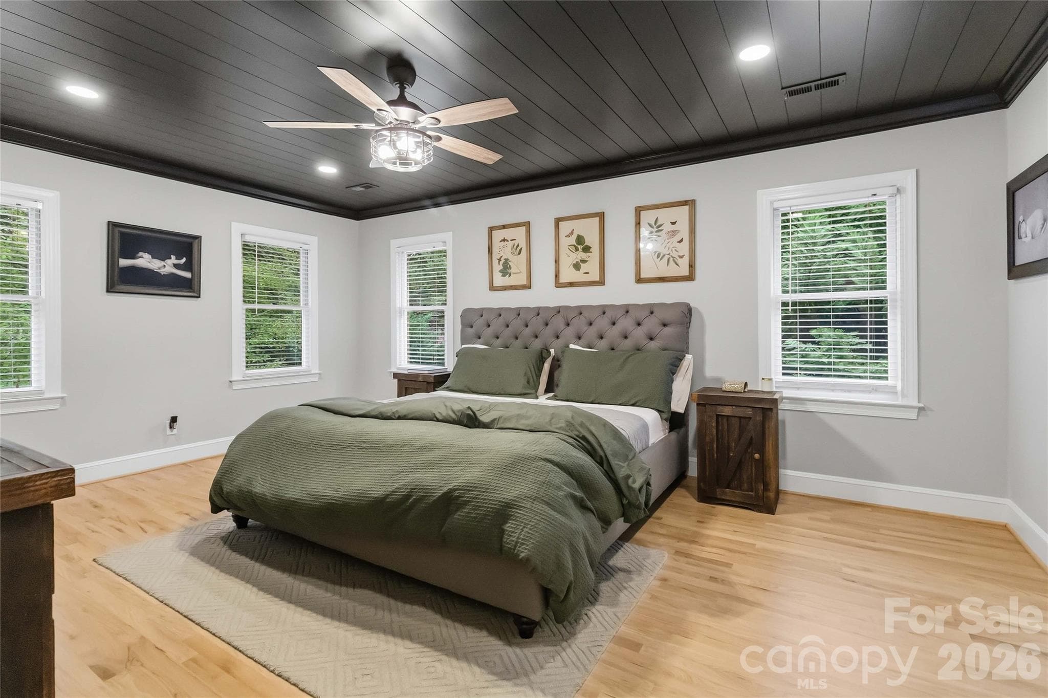 Primary BR- All new hardwood floors - 9414 Tillot Drive, Matthews