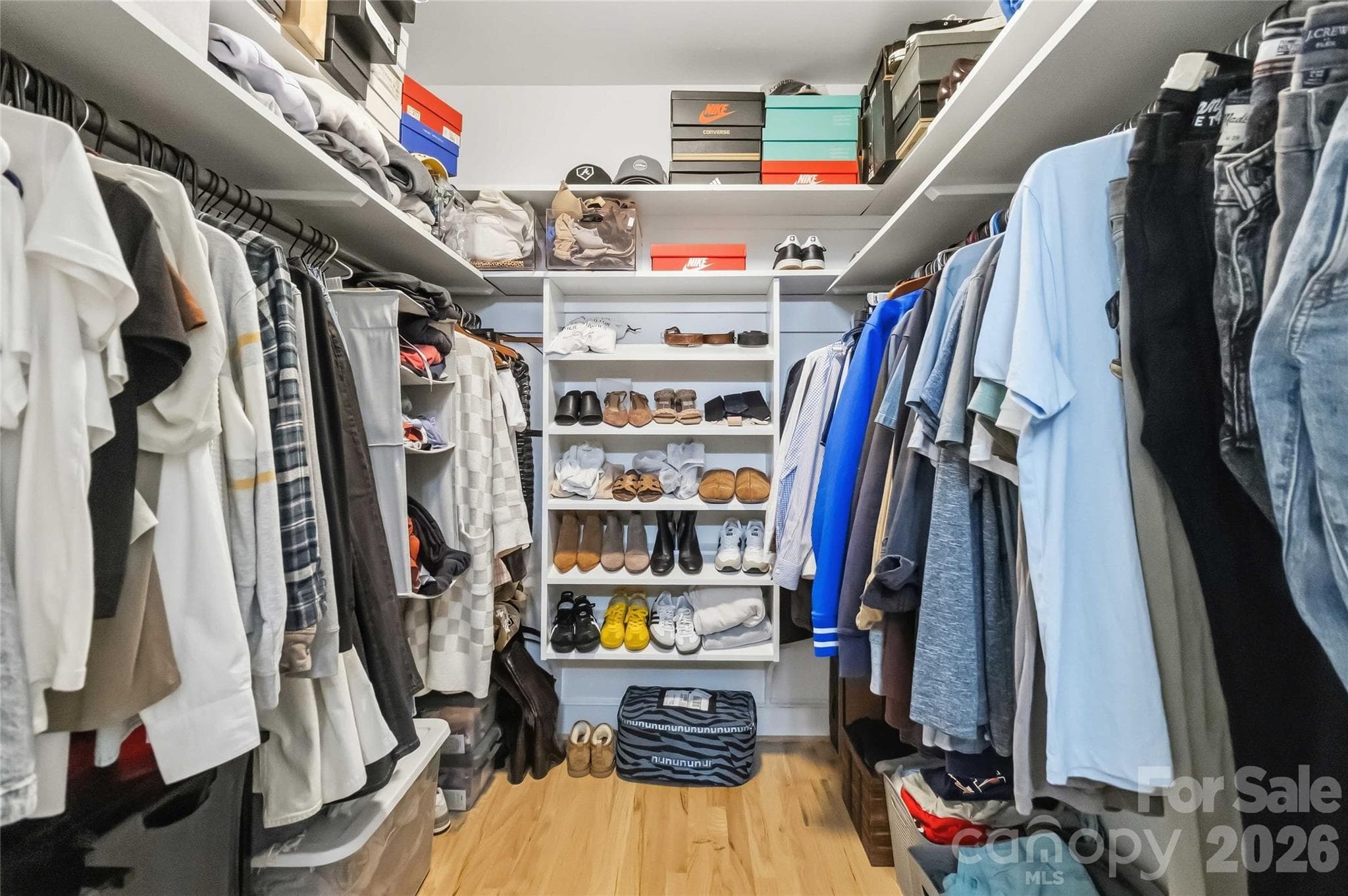 Primary closet - 9414 Tillot Drive, Matthews