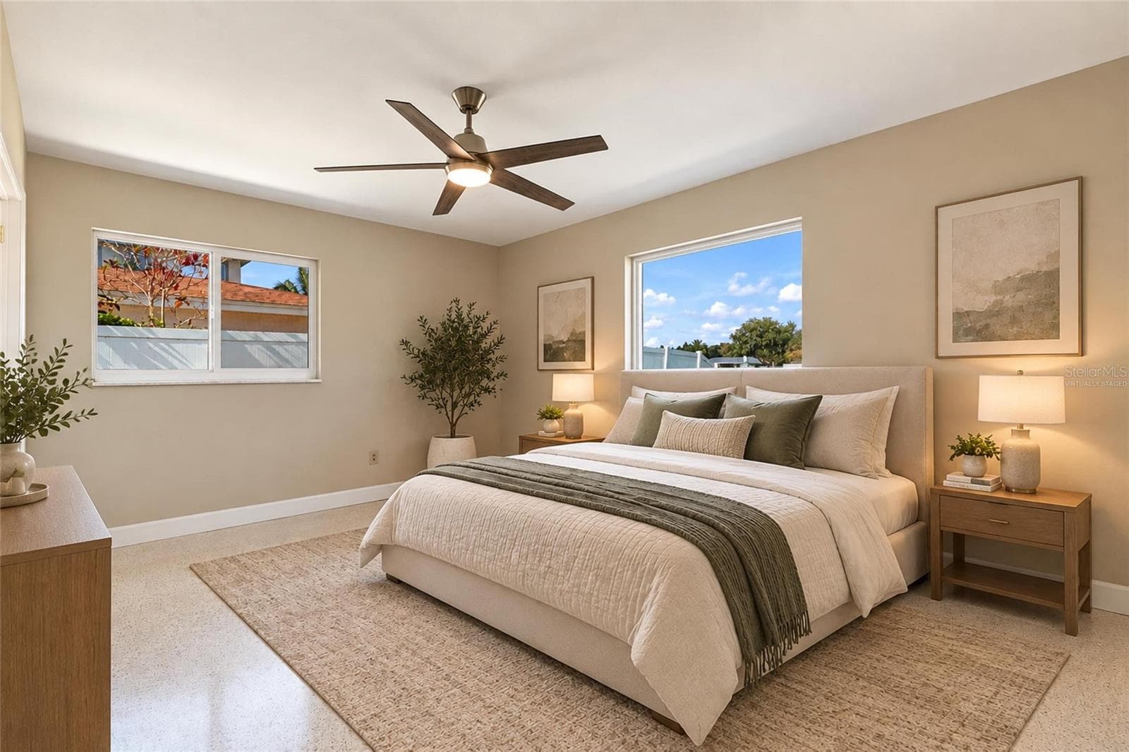 Virtually Staged - Bedroom 3 - 725 S BAYSHORE BLVD, SAFETY HARBOR
