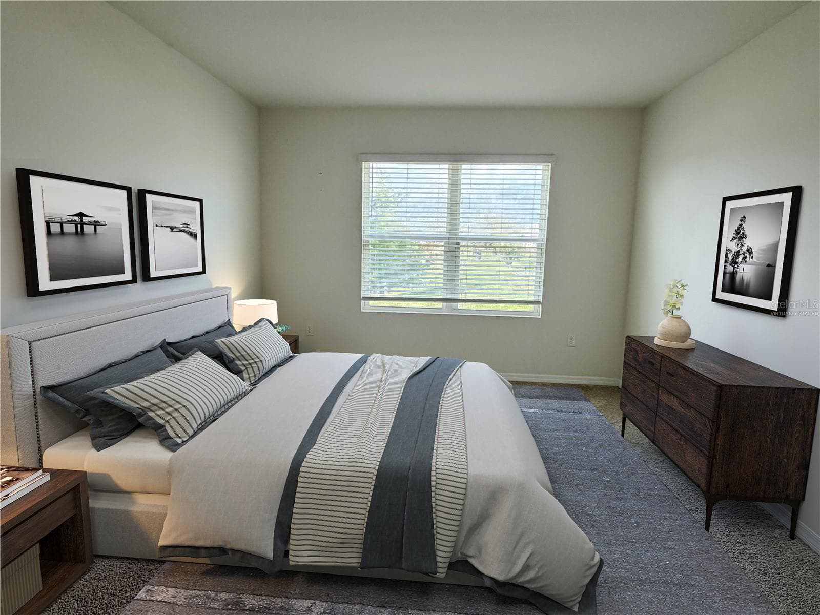 Virtually Staged Master Bedroom - 160 OLD MILL POND RD, EDGEWATER
