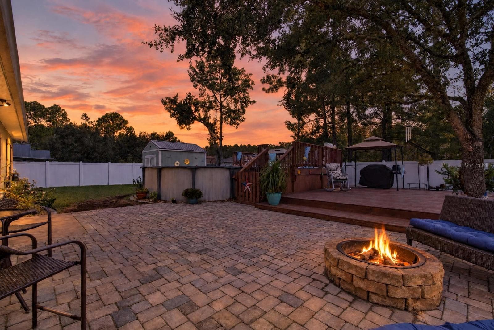 extended paver patio - 72 KARAS TRL, PALM COAST