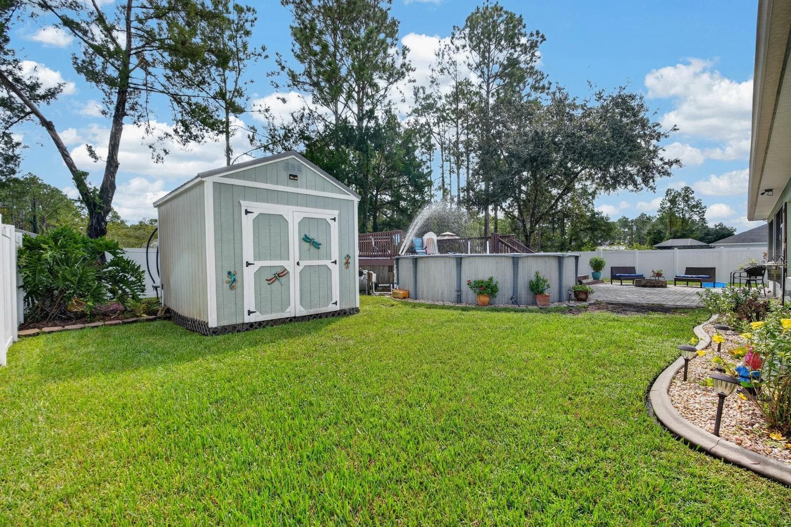 Large shed has electricity and loft - 72 KARAS TRL, PALM COAST