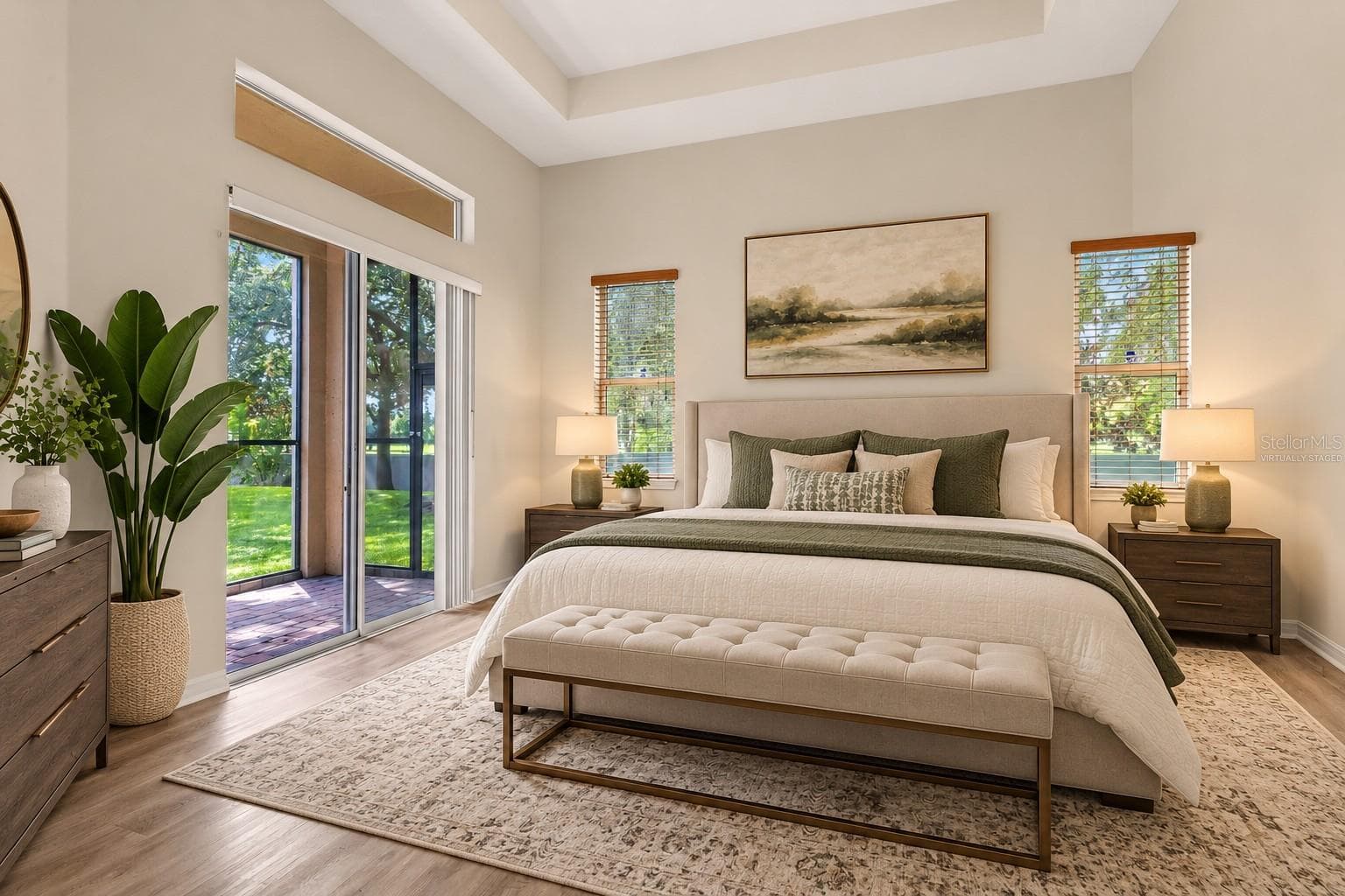 Virtually Staged Master Bedroom - 2900 BONITA CIR, KISSIMMEE