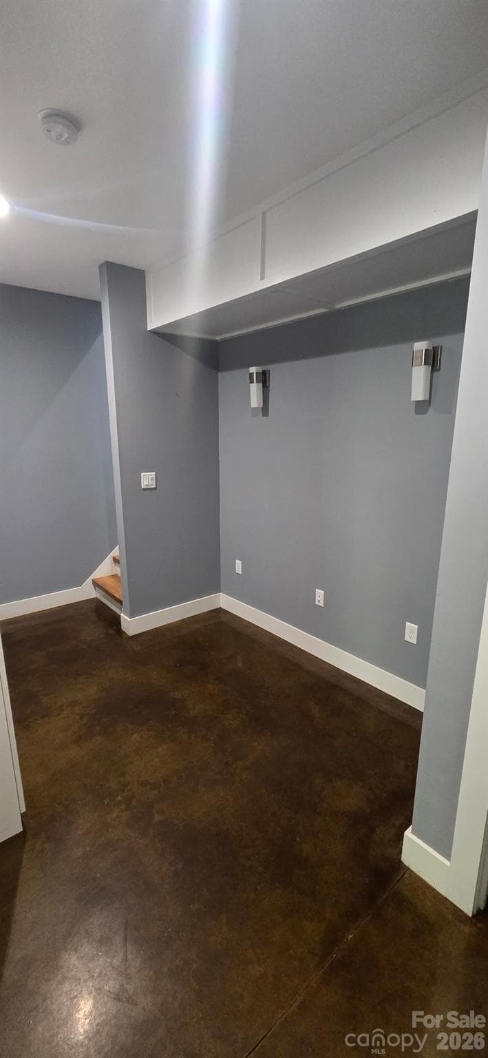 office niche in basement - 21 Wilmington Street, Asheville