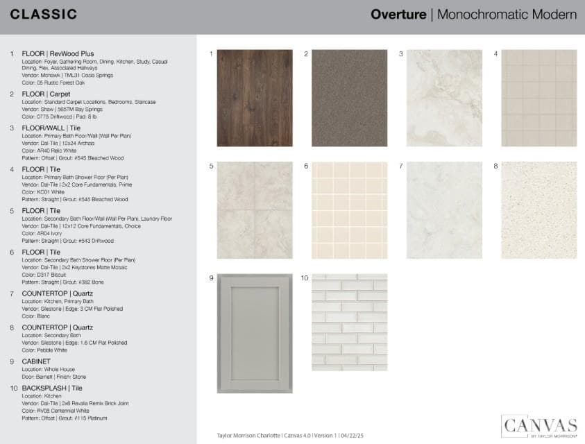 17023 Walker Wylie Drive design selections! This home is currently under construction and selections are subject to change. - 17023 Walker Wylie Drive, Charlotte