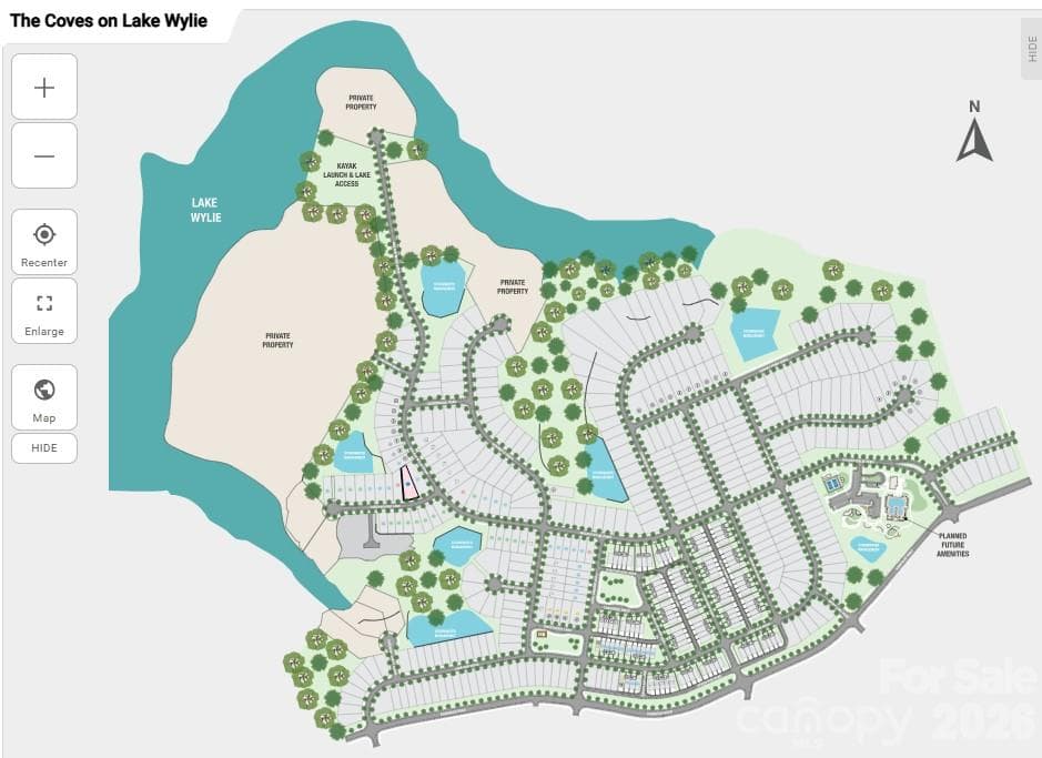 The Coves on Lake Wylie Sitemap - 17023 Walker Wylie Drive, Charlotte