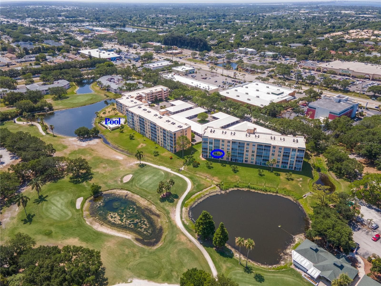 Aerial view - 3780 PINEBROOK CIR #307, BRADENTON