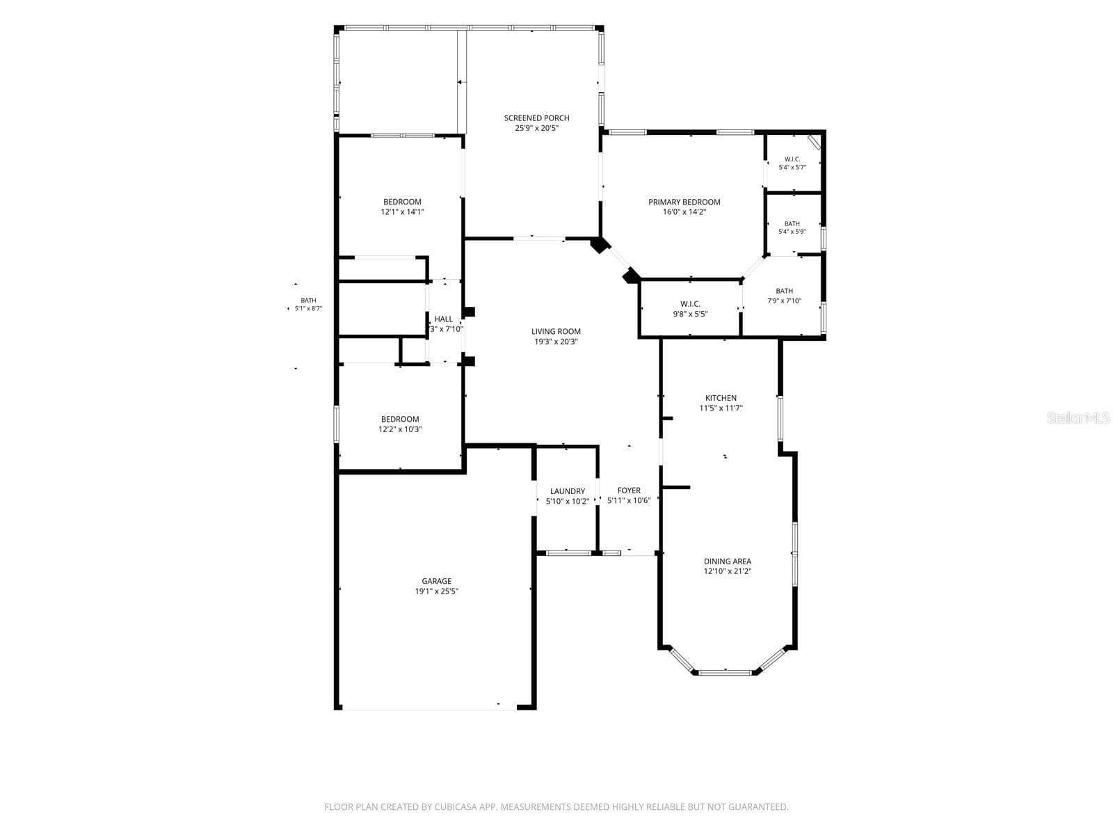 Floor Plan with Estimated Measurements - 1230 DESILVA ST, THE VILLAGES