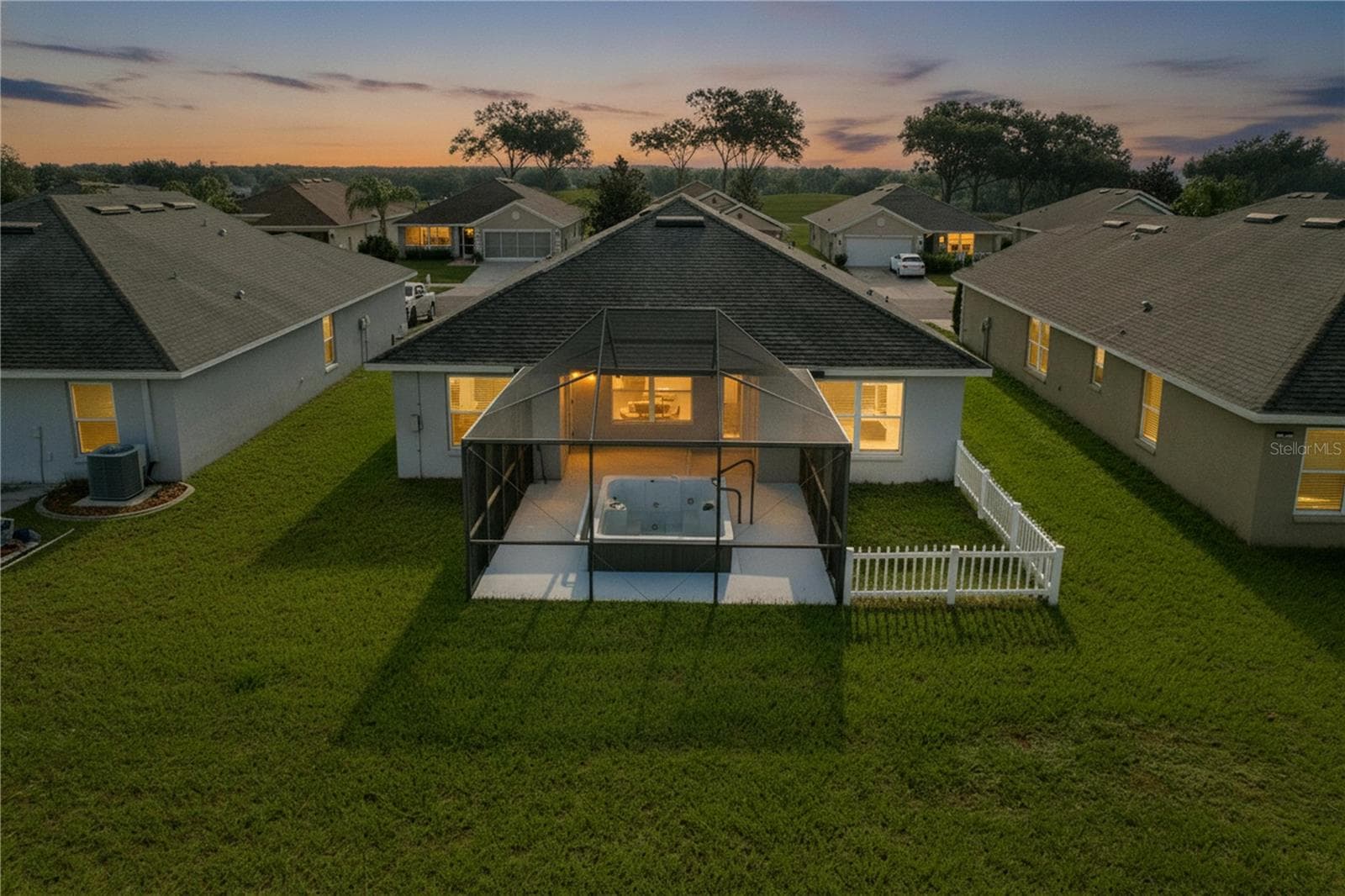 REAR OF THE HOME - 7029 WIREVINE DR, BROOKSVILLE