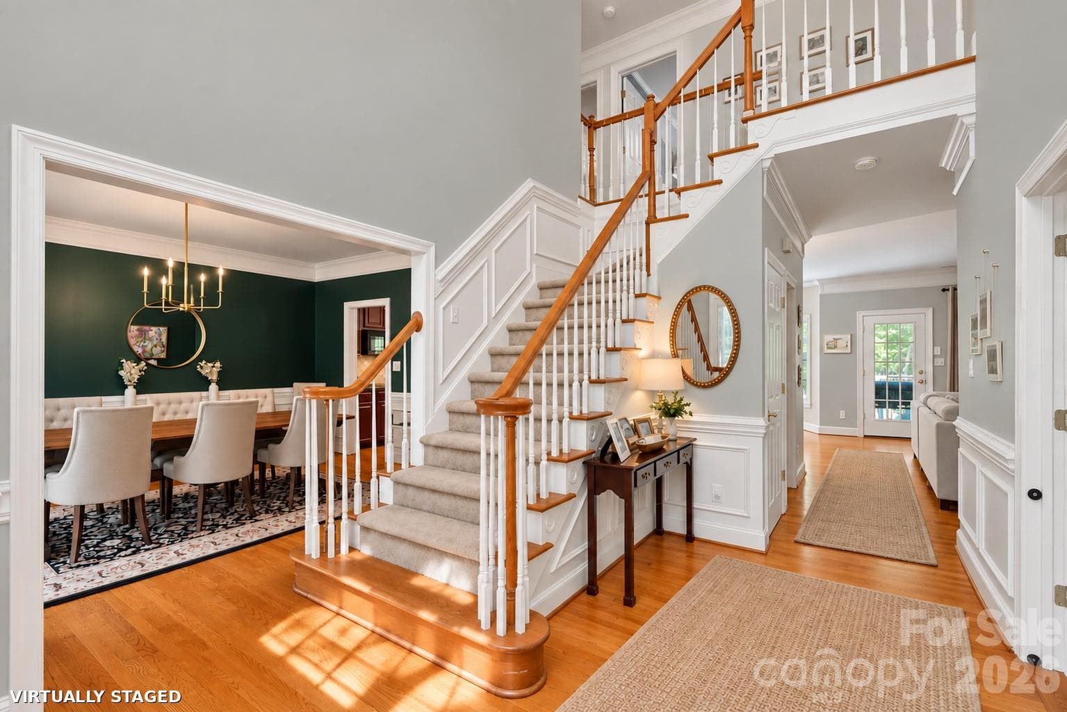 Brand new Benjamin Moore Calm throughout most of downstairs. Virtually staged. - 2401 Flagstick Drive, Matthews