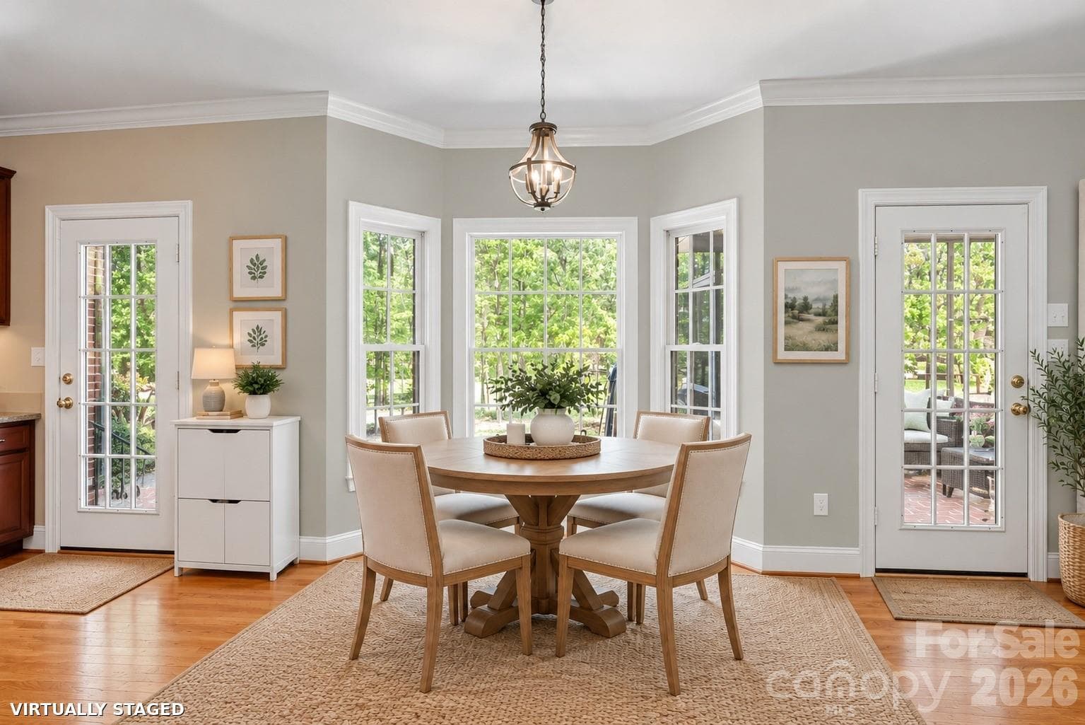 Brand new Benjamin Moore Calm throughout most of downstairs. Virtually staged. - 2401 Flagstick Drive, Matthews