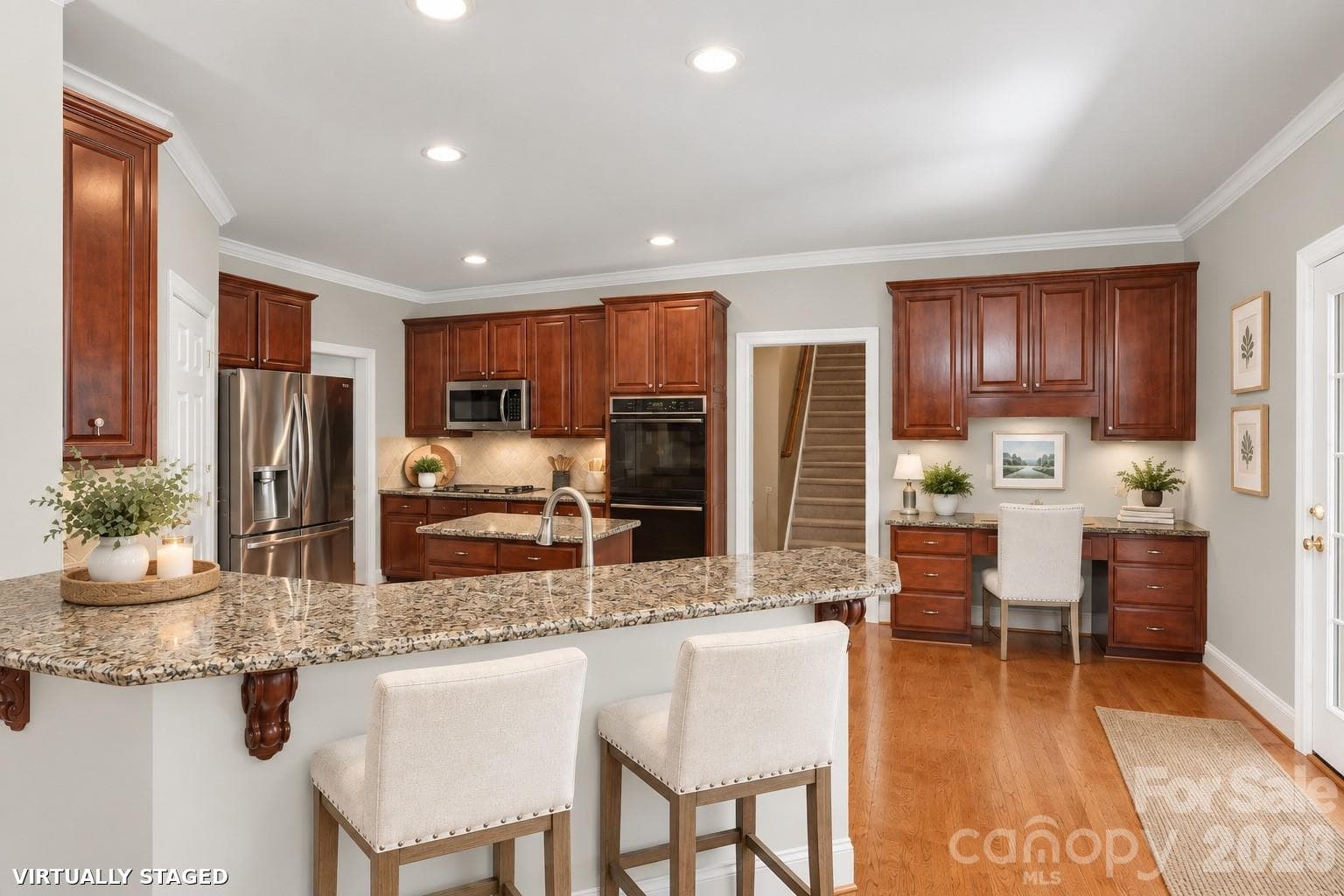 Brand new Benjamin Moore Calm throughout most of downstairs. Virtually staged. - 2401 Flagstick Drive, Matthews