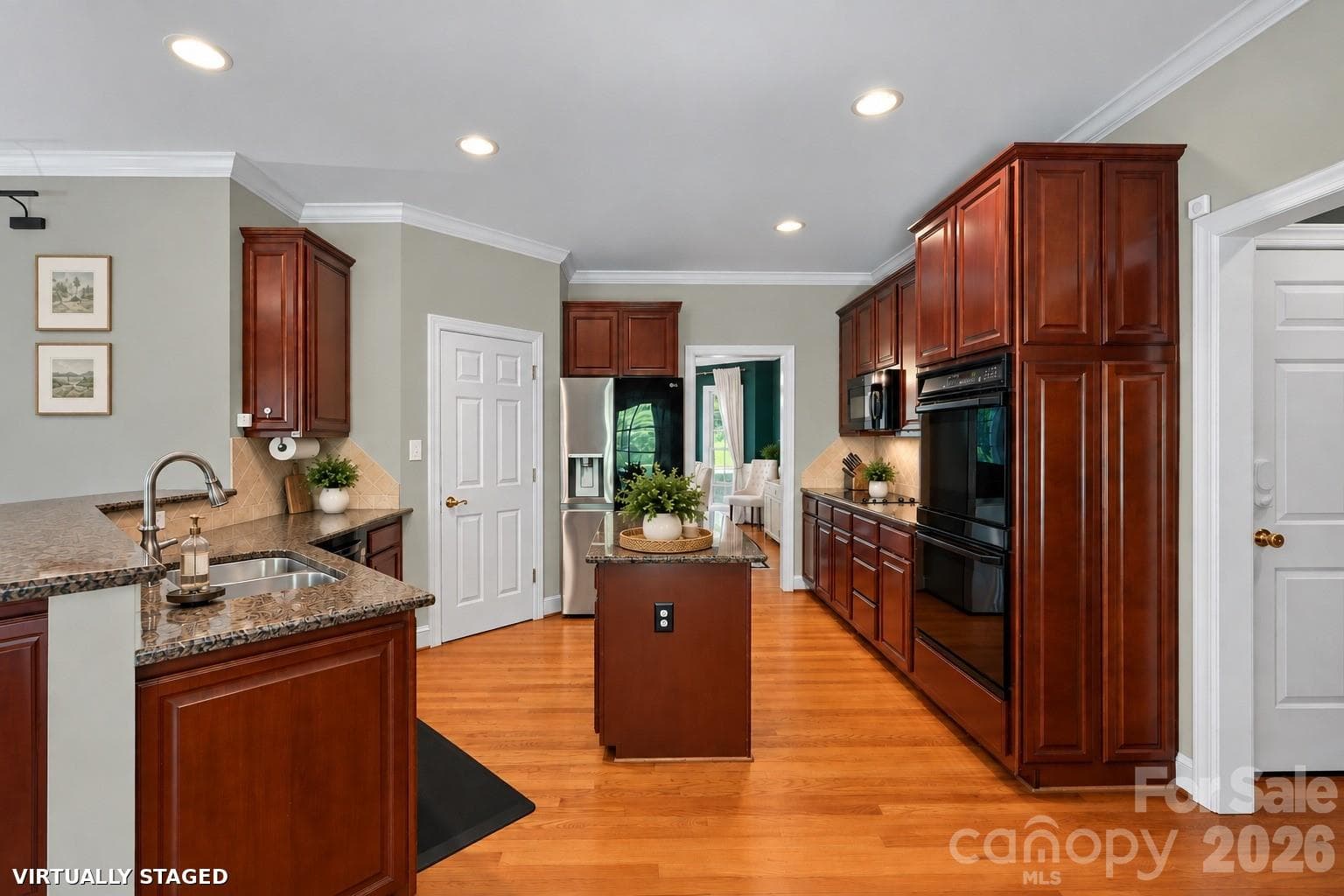 Brand new Benjamin Moore Calm throughout most of downstairs. Virtually staged. - 2401 Flagstick Drive, Matthews